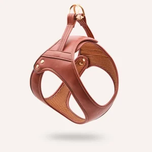 Harnais en cuir végétalien marron, Jala - CAFIDE