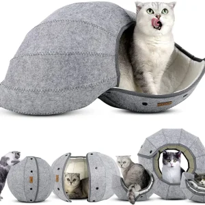 Couchage modulable en feutre pour chat