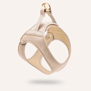 Harnais en cuir végétalien beige, Jala - CAFIDE