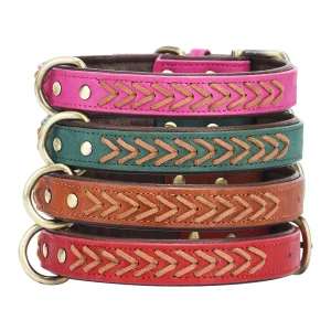 Collier tressé chien