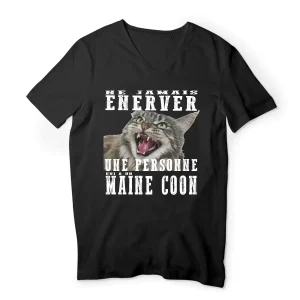 T-shirt Ne jamais énerver Maine Coon Homme
