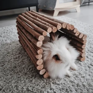 Pont pour lapin en bois