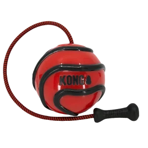 Balle avec corde "Wavz" - Kong  (couleurs assorties)
