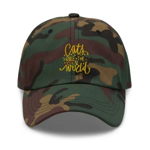 Casquette de Baseball Cats rules the World