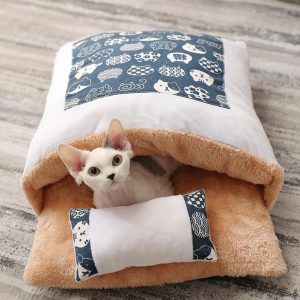 Couchage cocooning pour chat