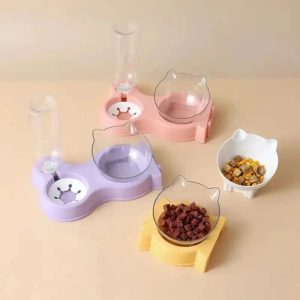 Gamelle chat avec distributeur d&rsquo;eau