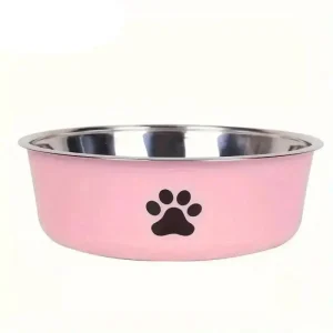 Gamelle inox pour chien antidérapante au design décoratif