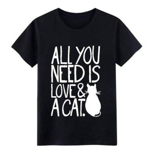 T-shirt chat "All You Need Is Love And A Cat" pour homme