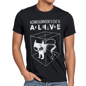 T-shirt chat Schrodinger Homme