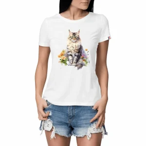 T-shirt Femme Maine Coon Made in France