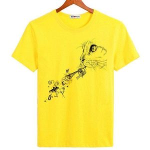 Tee shirt chat trompette